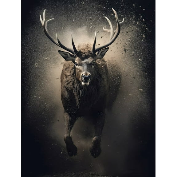 Puzzles for Adults 1000 Pieces Sighting Wild Elk Nature Wooden Jigsaw Puzzle Impossible Hard Difficult Challenging Game Artistic Wall Decor Accessories DIY Puzzles for Home Decoration