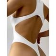 thumbnail image 4 of Body hueco en la espalda, Body sin mangas con cuello en U y espalda en U Body de color puro Tecnología de vanguardia, 4 of 6