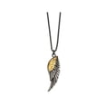 thumbnail image 2 of Yellow Plated Stainless Steeel Angel Wing Charm Pendant Necklace with Chain, 2 of 4