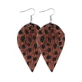 thumbnail image 1 of Leopard Print Earrings Charming Fashion Accessory Unique Printing Pattern Female Jewelry Adornment Dual-sided Water Drop Ear Dangles Birthday Gift Type 16, 1 of 5