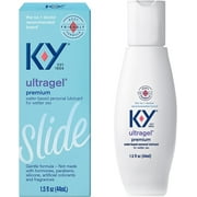 K-Y Ultragel Lube, Personal Lubricant, NEW Water-Based Formula, Safe for Anal Sex, Safe to Use with Latex Condoms, For Men, Women and Couples, Body Friendly 1.5 FL OZ,Gel,Water-Based
