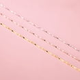 thumbnail image 1 of Collar de plata dulce para mujer, cadena única de clavícula, chapado en oro y plata S925, joyería de plata, 1 of 4