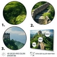 thumbnail image 3 of Designart "Panoramic View of the Great Wall of China" Landscapes Framed Wall Art Decor - Traditional Green China Living Room Framed Canvas Art, 3 of 6
