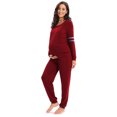 thumbnail image 4 of WBQ Women's Maternity Nursing Pajamas Set Double Layers Breastfeeding Pj Set Long Sleeve Pregnancy Sleepwear Tops with Long Pants Loungewear Pjs Set, S-3XL, 4 of 8