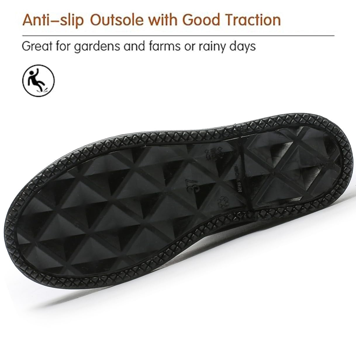 AUXDIQ Rain Shoes Women Mid-calf Boots Waterproof Rain Boots Outdoor Garden Shoes