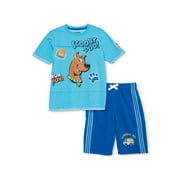 Scoob! Boys 4-18 Scooby-Doo Short Sleeve T-Shirt and Knit Shorts 2-Piece Outfit Set