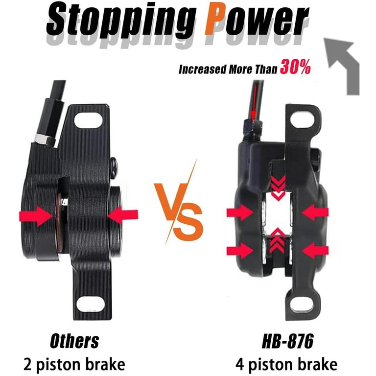 ZOOM Mountain Bicycle 4 Piston Hydraulic Disc Brakes Front Rear