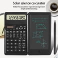 thumbnail image 3 of Monstrate Calculadora Tableta de escritura Función de energía solar / Mini herramienta de cálculo financiero Bloc de dibujo Contador Type2 NO2, 3 of 6