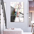 thumbnail image 3 of Elephant Stock Piano Performance Wall Art - Vertical Multi Panel Canvas - Living Room Wall Decor - Music Multi Panel - White And Gray Decor By Ashvin Harrison - 48" x 74", 3 of 8