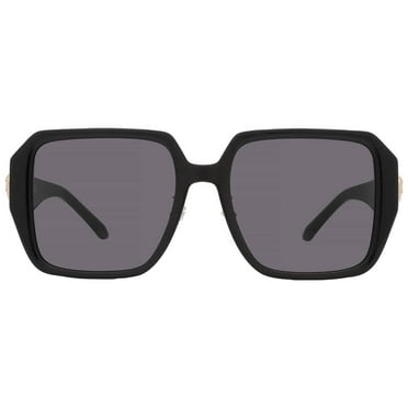 Versace Dark Grey Square Ladies Sunglasses VE4472D GB1/87 56