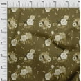 thumbnail image 2 of oneOone Cotton Poplin Dark Olive Green Fabric Florals Sewing Craft Projects Fabric Prints By Yard 42 Inch Wide-CQM, 2 of 4