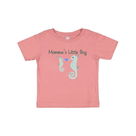 

Inktastic Seahorse (momma s Little Boy) Gift Baby Boy T-Shirt