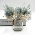 thumbnail image 2 of Yesbay 2Pcs Artificial Plastic Pine Grass Flower Plants Tree Branches Home DIY Decor,2pcs, 2 of 7