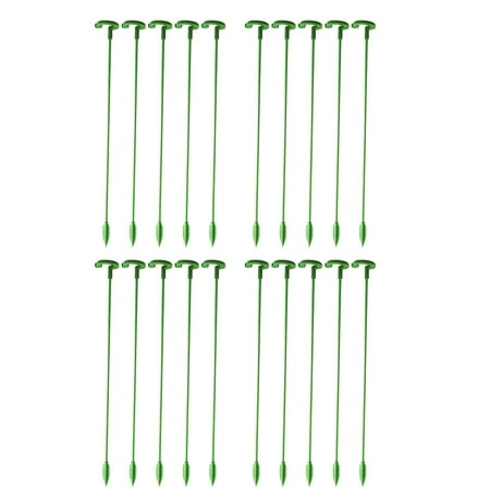 23 Inch Plant Stakes for Flowers – 20 Pack (DIY) Stainless Steel Garden Tall Single Stem Support Stake Plant Cage Support Rings for Flowers Amaryllis Tomatoes Peony Lily Rose Narcissus