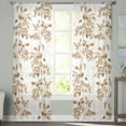 thumbnail image 2 of Semi Sheer Curtains 108 Inch Length 2 Panels Set, Sheer Kitchen Curtain Privacy Voile Window Curtain for Living Room Bedroom Rod Pocket Drapes, 2 of 7