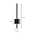 thumbnail image 2 of Arbotante Minimalista Negro Cuadrado Con Barra Vertical Led Neutro ILUMINACION LUZ VIC, 2 of 2