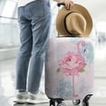 thumbnail image 3 of Travel Luggage Cover Suitcase Protector Fits 18-32 Inch Luggage Wheel Covers Patterned Travel Related Items Flower Luggage Protector Elastic Luggage Anti-scratch Suitcase Cover M, 3 of 6