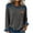 02 Gray, variant on Fewfanhot Long Sleeve Shirts for Women Oversized Cable Knit Sweaters Chunky Long Sleeve Denim Crew Neck Knit Pullover Tunic Sweaters