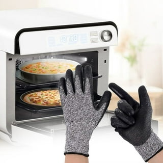 KMN Home, FingerMitt, 5-Finger Silicone Oven Mitt Gloves, Heat Resistant  for Cooking and Grilling, Ergonomic Design - Fuchsia