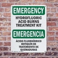 thumbnail image 4 of (2 Pack) Hydrofluoric Acid Burns Kit Bilingual OSHA Emergency Sign 18 Inch X 24 Inch Plastic Sign, Weather Resistant, UV Protected for Workplace, Business, and Construction Site, Made, 4 of 8
