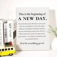 thumbnail image 3 of Canvas Wall Art Inspirational Motivational This is the Beginning of a New Day Quote Canvas Print Positive Life Canvas Painting Office Home Wall Decor Framed Gift 12x15 Inch, 3 of 4