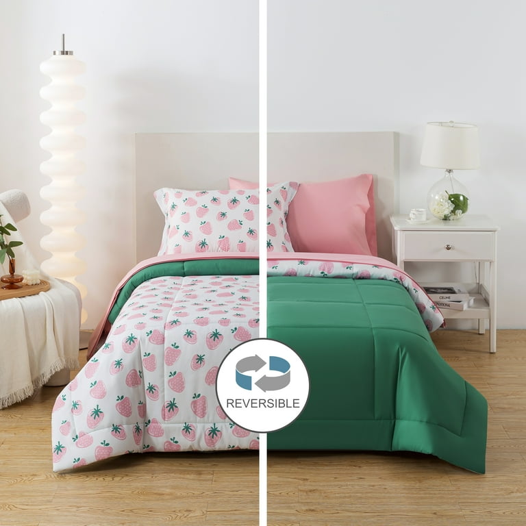 Mainstays 5-Piece Reversible Bed in a Bag with Laundry Tote