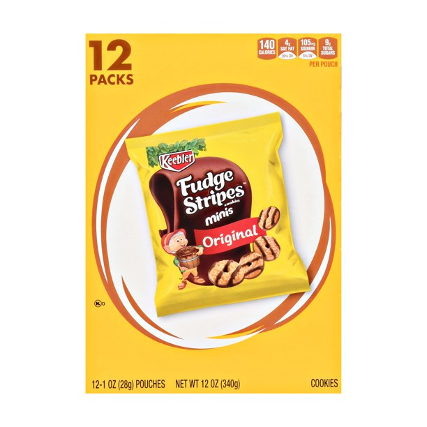 Keebler Fudge Stripes Minis Original Cookies 12 oz 12 ct