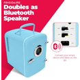 thumbnail image 3 of Retro Mini Compact Beverage Cooler, Great for Keeping Office Lunch Cool! (Built-in Bluetooth Speaker), 3 of 9