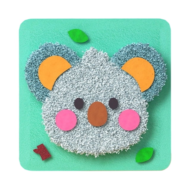 Embroidery Kit With Non Woven Fabric Substrate Yarn Needle And Patch 20 cm x 20 cm