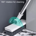 thumbnail image 4 of 3-in-1 Cleaning Set Broom and Dustpan with Floor Brush, 180° Rotating Head, Foldable Dustpan, Long Handle Household Cleaning Kit for Home Use, 4 of 7