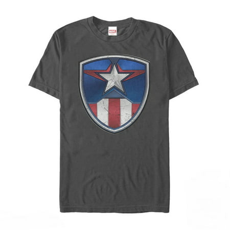 Marvel Men's Captain America Armor Suit T-Shirt (Best Suit Of Armor)
