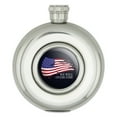 thumbnail image 1 of We Will Overcome Flag Stars USA America Round Stainless Steel 5oz Hip Drink Flask, 1 of 3