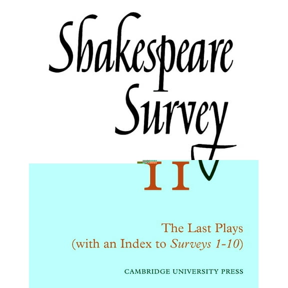 Shakespeare Survey with Index 1-10, (Paperback)