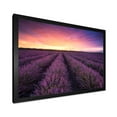 thumbnail image 2 of Designart 'Dramatic Clouds and Sunrise Over Lavender Field XIII' Farmhouse Framed Art Print, 2 of 4