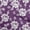Purple, variant on oneOone Polyester Spandex Black Fabric Jacobean Floral Silhouette Diy Clothing Quilting Fabric Print Fabric By Yard 56 Inch Wide