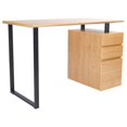 thumbnail image 1 of Pemberly Row Bureau Informatique avec Rangement et Classeur en Pin, 1 of 12