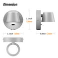 thumbnail image 3 of LIGHTINN Bathroom Vanity Light with Acrylic Shade, Dimmable Built-in LED Light Fixtures for Vanity Bathroom Bathtub (Grey), 3 of 6