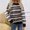 Black, variant on Round Neck Sweaters for Women Women Autumn And Winter Round Neck Long Sleeve Loose Pullover Knitted Thick Sweater Plus Size Tie-Dye Printed Gradient Pullover Stripe Button Long Sleeve Pullover