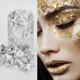 thumbnail image 5 of Gold Foil Flakes for Resin, 5g Metallic Foil Flakes, Imitation Gold Foil Flakes Metallic Leaf, Silver, 5 of 6