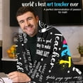 thumbnail image 4 of Art Teacher Gifts for Man Women, Artist Gifts for Teacher, Art Teacher Appreciation Gifts, Teacher Day Gifts, Art Teacher Gifts for Christmas Birthday Retirement, Art Teacher Blanket 60"X50", 4 of 6