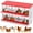 Red, variant on M optimized Chicken Nesting Boxes with 10 Compartments Hen Laying Nest Galvanized Steel