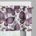 thumbnail image 5 of Ambesonne Natural Valance & Curtain, Butterflies with Paisley, 55"x24", Purple White Lilac, 5 of 6