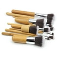 thumbnail image 4 of Bag 11 Ha Handle Set Cloth Rope Linen Cosmetic Brushes Drawing Brush,Brown Makeup Brush, 4 of 7
