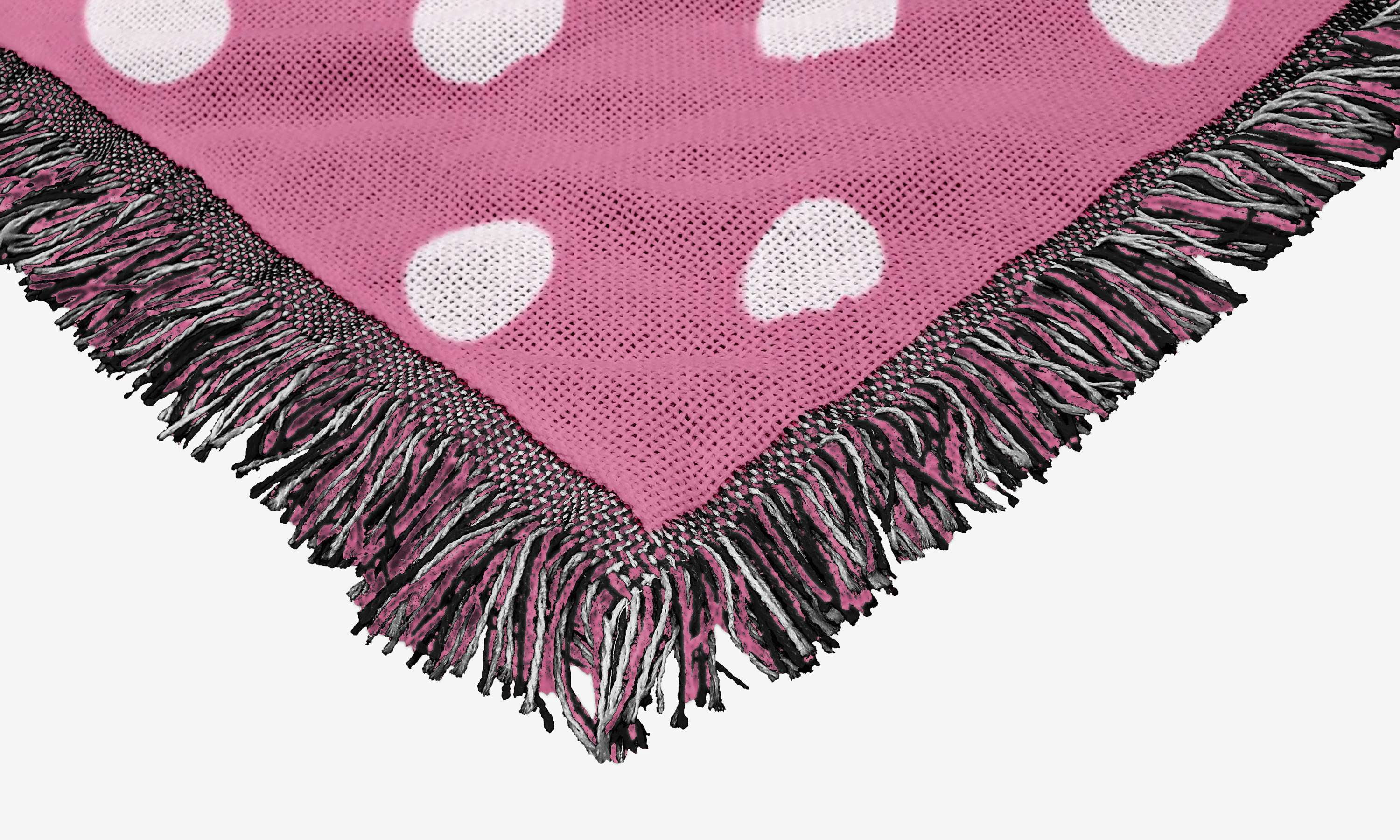Hello Kitty Perfect Polka Dots Kids Jacquard Throw Blanket, 46 x 60 inches