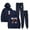 Navy, variant on DD Osama New Wave Tour 2025 Men/Women Fall Suit Hoodies Sportswear Hooded Ankle Banded Pant Two Piece Set