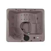 Aqualife Largo LS 5 Seater Hot Tub Spa with 30 Jets, LED lighting & Tub Cover with Spa Step, Millstone Brown