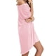 thumbnail image 2 of Vestido camisero de talla grande, vestido camisero, vestidos camiseros con escote redondo, vestidos camiseros multifuncionales, 2 of 5