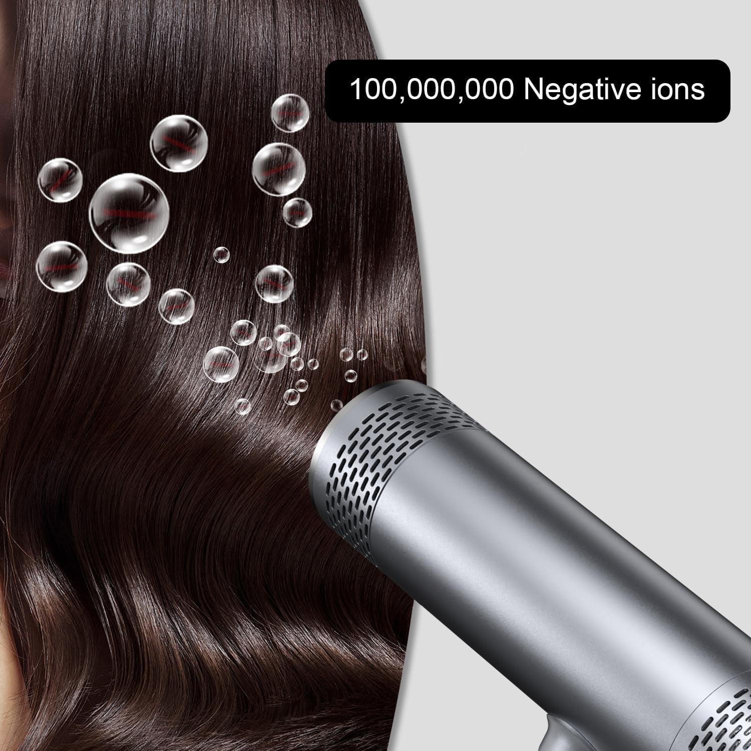 LEMULEGU Ionic Hair Brush Dryer, Hot Cold Air, High Heat for Curls, Size 7.7*1.7*7.3