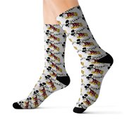 Vintage Disney Mickey Mouse Sublimated Print Socks - Optimum Comfort with Style