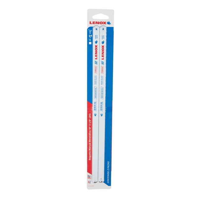 2 Seguetas Bimetálicas Lenox 24 Dientes 12"